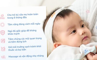 Mẹo tăng sức đề kháng tự nhiên cho trẻ sơ sinh và trẻ nhỏ