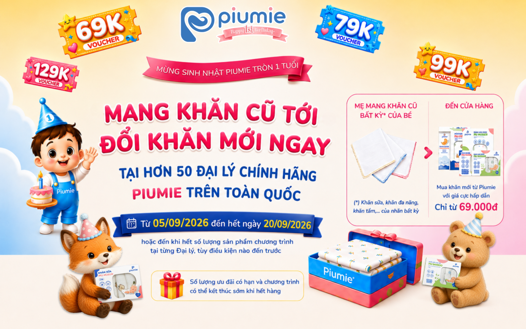 CHƯƠNG TRÌNH “MANG KHĂN CŨ TỚI – ĐỔI KHĂN MỚI NGAY” CHÍNH THỨC KHỞI ĐỘNG TẠI HƠN 50 ĐẠI LÝ CHÍNH HÃNG PIUMIE TRÊN TOÀN QUỐC